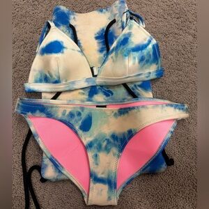 Tie Dye Triangl Bikini
